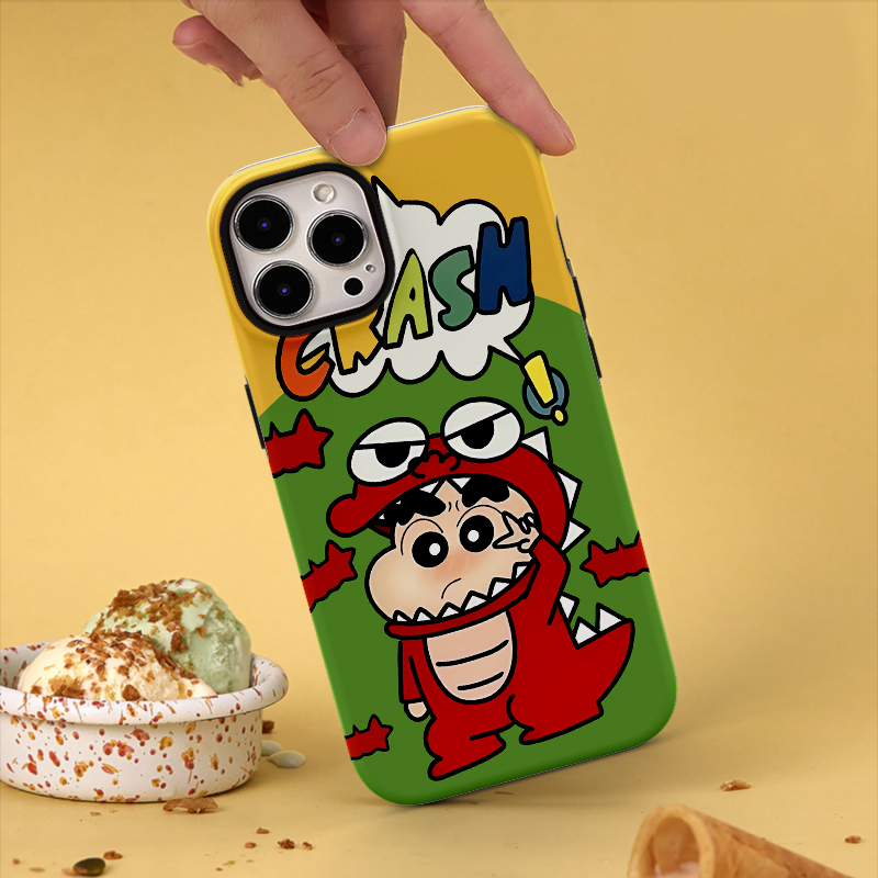 可爱卡通款苹果磁吸菲林手机壳