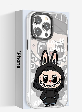 奔斯特适用于iPhone14plus小众手机壳13pro白色磨砂保护套15max个性创意11magsafe12磁吸壳16e可爱卡通款