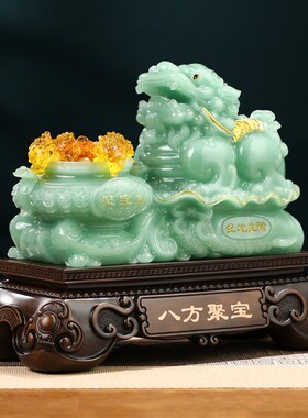 招财貔貅聚宝盆摆件客厅办公室前台收银台装饰品店铺乔迁开业礼物