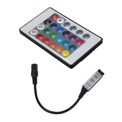 RGB LED Strip Bar Strip Controller 12A 12V 24V Dimmer Black