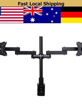 Double Monitor Arm Desk Mount Computer TV Screen Bracket Dua