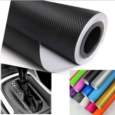 1pc 3D Carbon Fiber Matte Vinyl Film Car Sheet Wrap Roll St