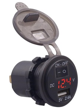 Auto Car Digital Voltmeter 12V Waterproof Volts Gauge Meter