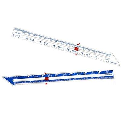 Manual patchwork ruler Aluminum seam allowance pointed edge