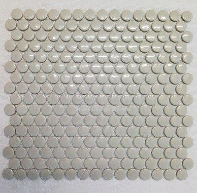 nordic style glossy light gray glazed ceramic mosaic tiles,