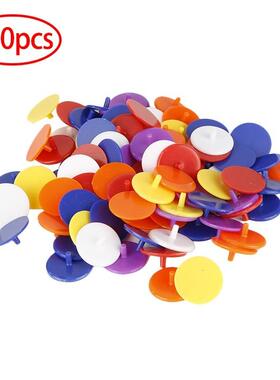 100Pcs/Pack Flat Round Plastic Golf  Position Marker Dia 24m