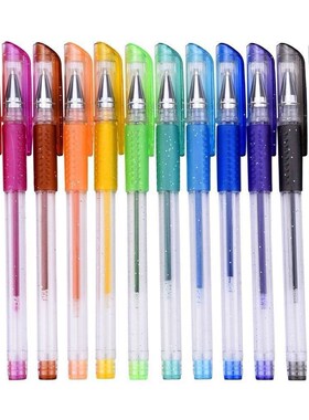Scented Glitter Gel Pens Set 适用于 Coloring Drawing Doodlin
