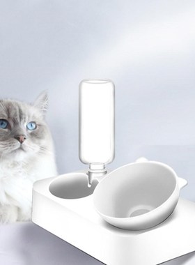 Feeder Bowl Tableware Dogs Food-Pet with Holder Dog-Feed