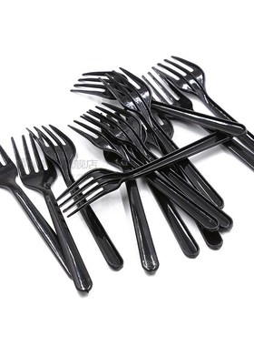 Plastic Long Handle Fork Disposable Forks Party Picnic Pack