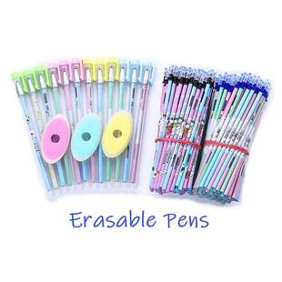 0.5mm Erasable Pens Set Kawaii Black Blue Ink Erasable Refil