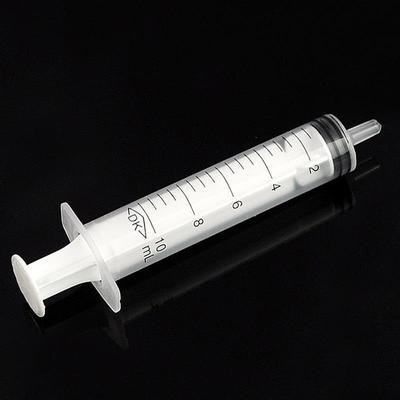 10Pcs 10 mL Plastic Syringe Hydroponics Analyze Disposable M