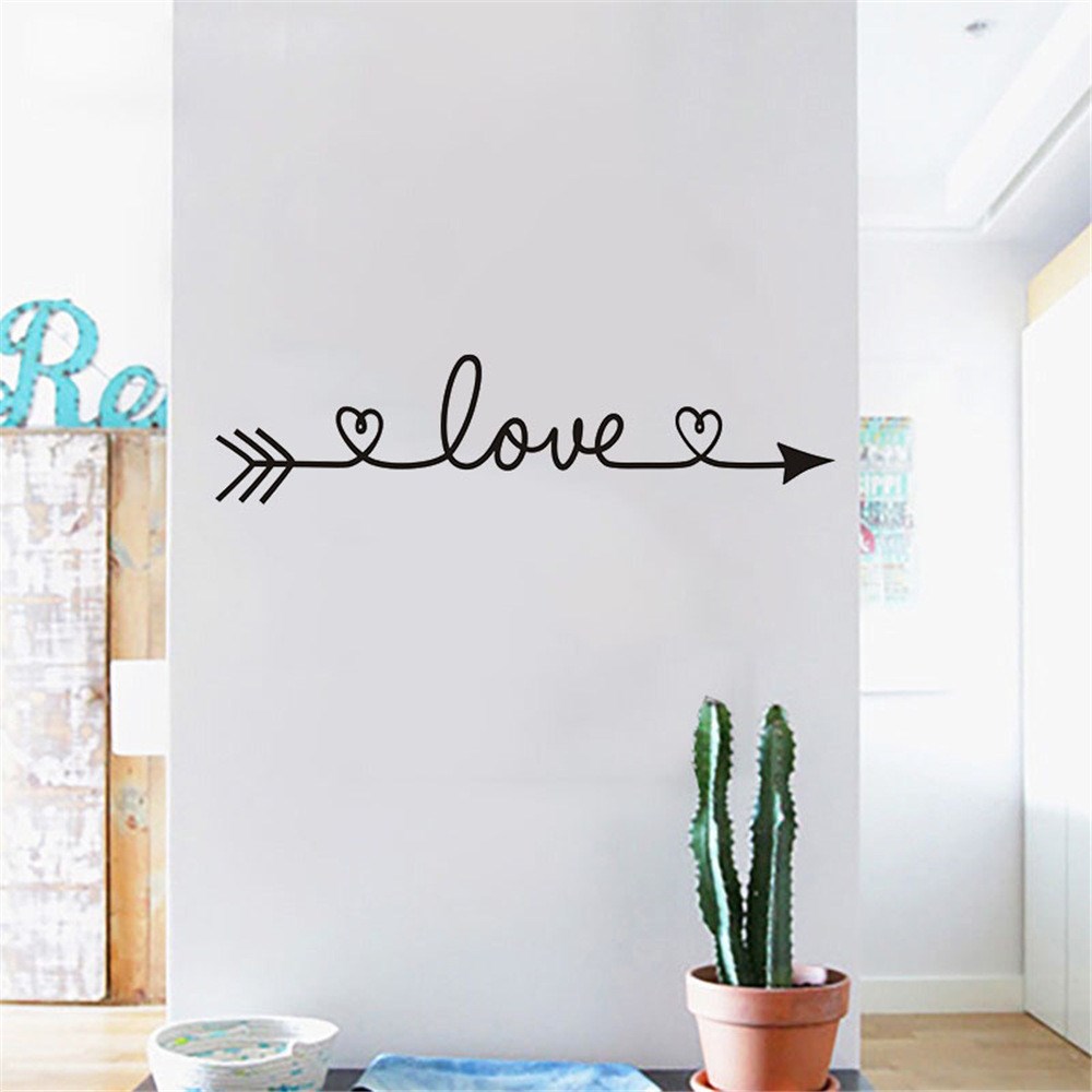 2019 multiple Colour Love arrow decals wall sticker living r-封面