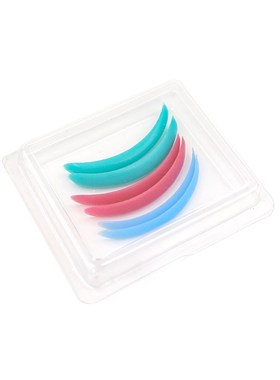 3pairs Colorful Eyelash Perm Silicone Pad Recycling Lashes R