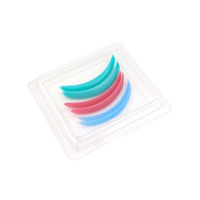 3pairs Colorful Eyelash Perm Silicone Pad Recycling Lashes R