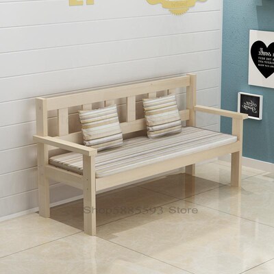 600 Outdoor carbonized anticorrosive park leisure chair doub