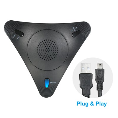 USB Conference Computer Microphone VOIP Desktop Wired Microp