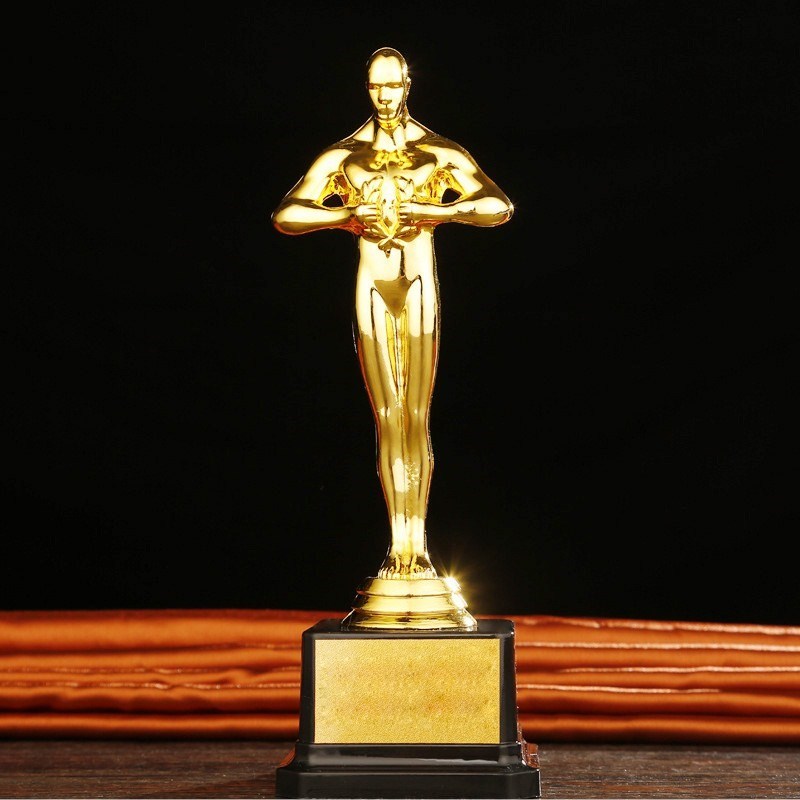 Custom Oscar Trophy Awards Replica Small Gold Man PC Gold-Pl