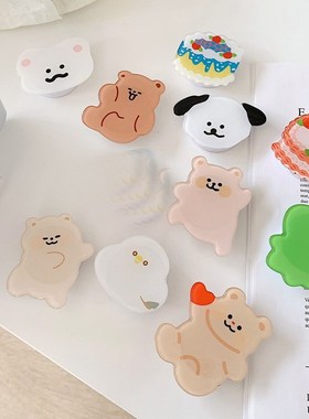 Cartoon Finger Ring Holder Glossy Korea Kawaii Griptok Phon