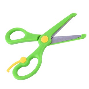 Paper Cutting Scissors Kids DIY Craft Protective Left Right