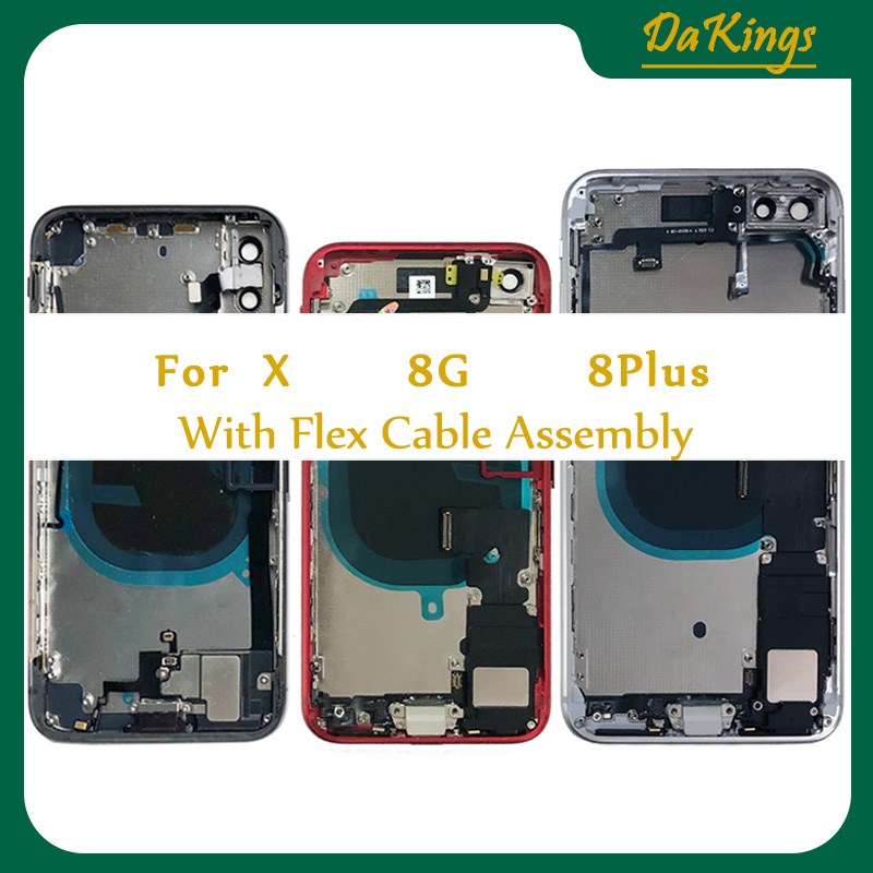 Housing for IPhone 8G  8Plus iphone X Back Glass Battery Doo