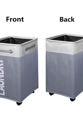 Folding Collapsible Laundry Basket Large with Handles Splic
