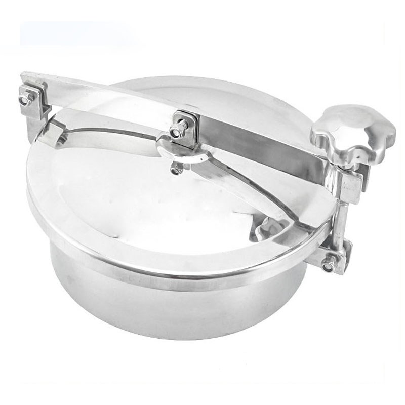 SS304 Round Manway  Manhole Cover Quick Open Hand Hole Roun