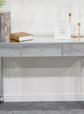3 Drawers Mirror Dresser Dressing Table Console Table 106x3