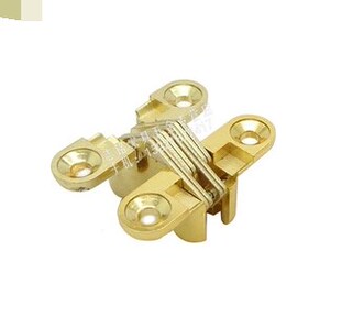 Golden cross dark hinge folding door hinge hidden invisible