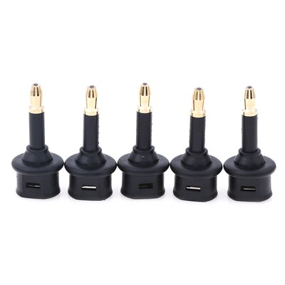 1pc/5pcs Toslink Plug To 3.5mm Digital Optical Cable Adapte