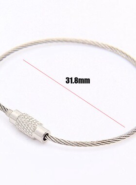 5Pcs/lot 100mm EDC Keychain Stainless Steel Carabiner Key Ho