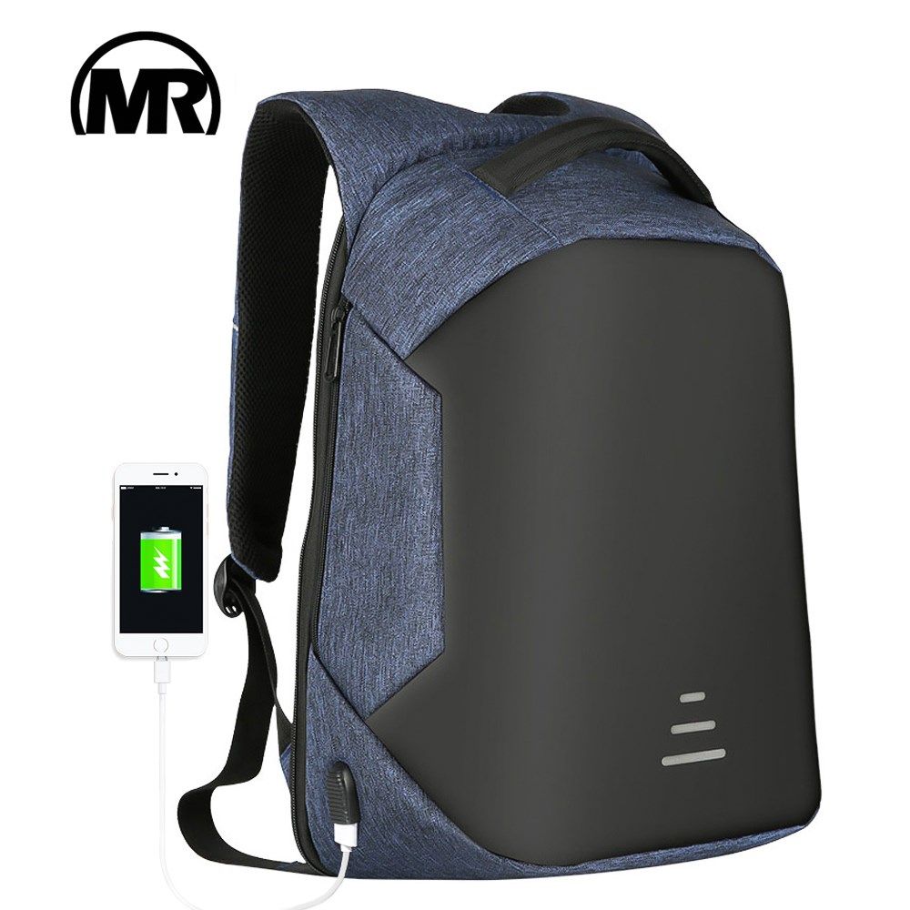 markroyal anti theft men backpack for 15.6 inch laptop exte
