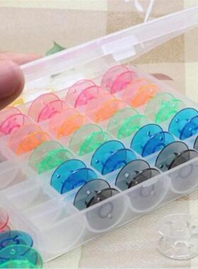 25Pcs/Set Empty Bobbins Sewing Machine Spools Colorful Plast
