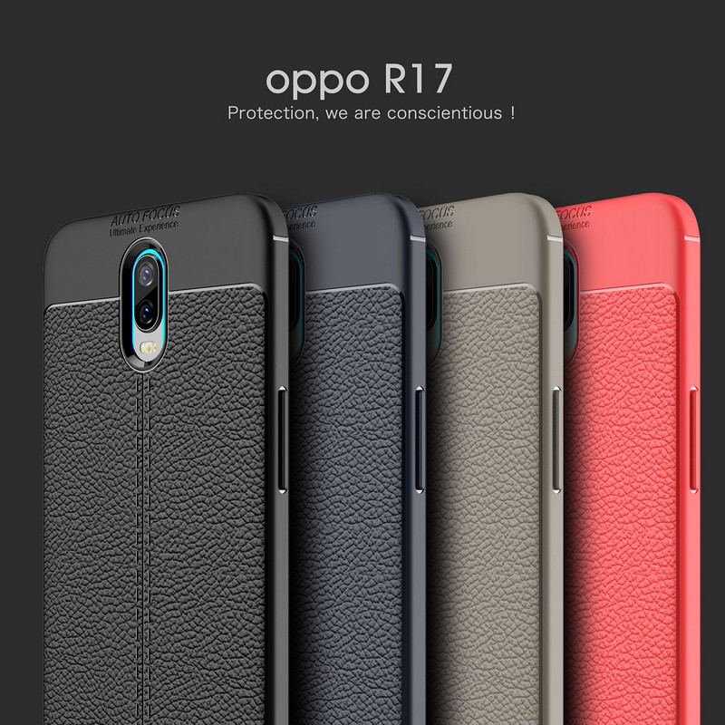 适用oppor17手机壳PBEM00保护套OPPO R17硅胶外壳防摔0pp0软壳皮纹pbem00全包新品超薄opop磨砂防爆散热男女