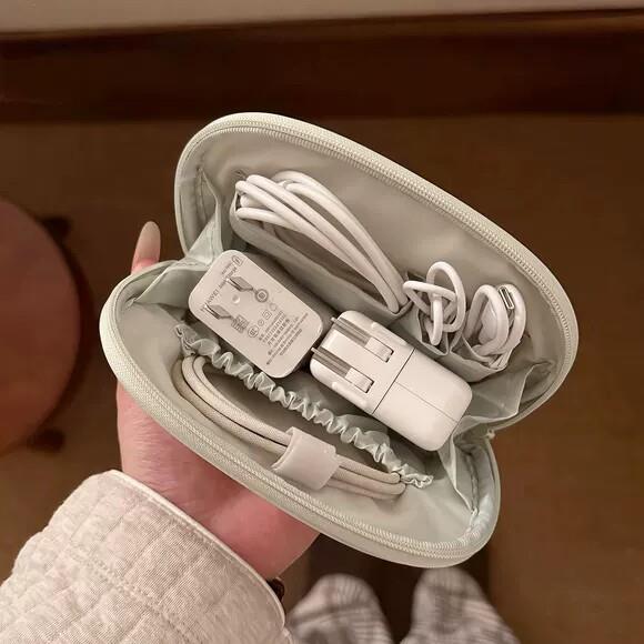 数据线收纳包出差旅行手机电脑充电器耳机鼠标整理保护袋家用便携
