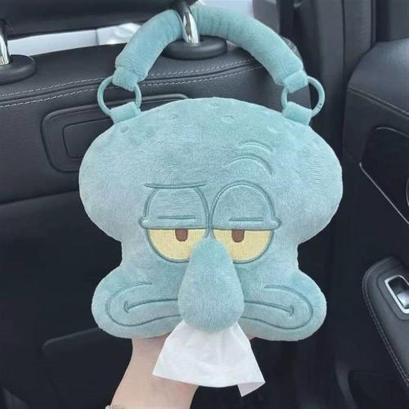 章鱼哥纸巾盒家用卧室车载悬挂纸巾袋送学生闺蜜可爱趣味装饰礼物