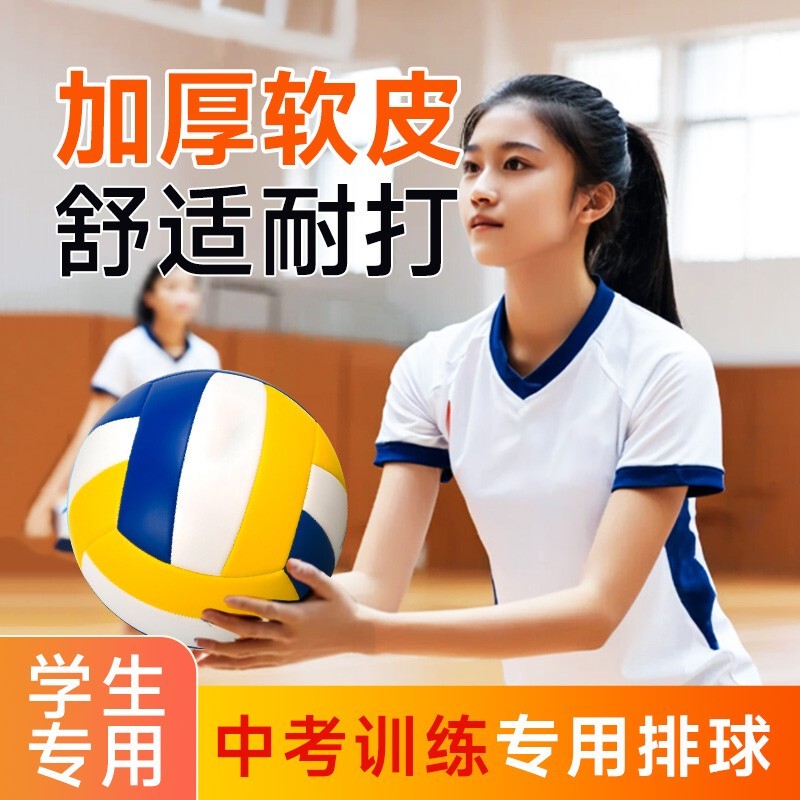 排球初中生中考专用小学生训练标准款五号正品软式气比赛排球女45
