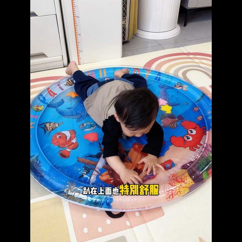 宝宝拍拍水垫婴儿爬爬垫夏季学爬冰垫爬行垫婴幼儿早教益智类玩具