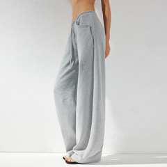 KVKV廓形弧形SISI裤低腰肌理感抽绳宽松弯刀裤香蕉裤 高级休闲裤