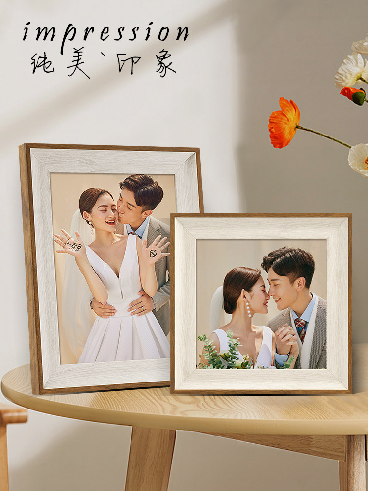 婚纱照相框表制作摄影工作室婚纱照相框定制照片婴儿照片打印个人