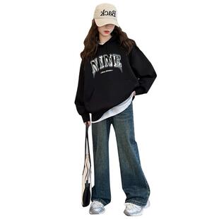 女童卫衣春装2025新款套装洋气女大童春秋时髦上衣儿童春季两件套