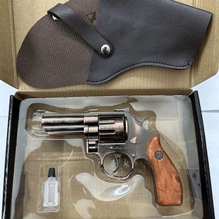 鲁格红鹰全金属砸炮枪合金手枪砸响炮8090怀旧玩具枪模型