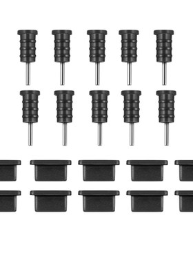 Foxnovo 10 Pairs USB Type C Anti Dust Protective Cover Sili
