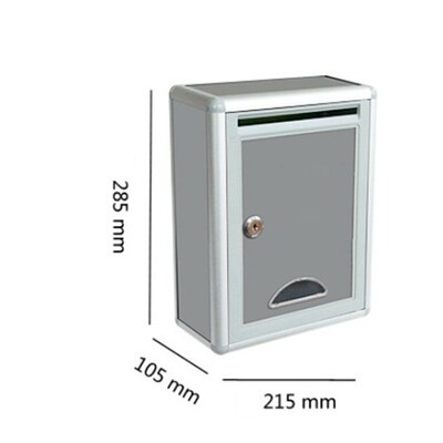 Aluminium Alloy Mailbox Waterproof Post Box for Office Home