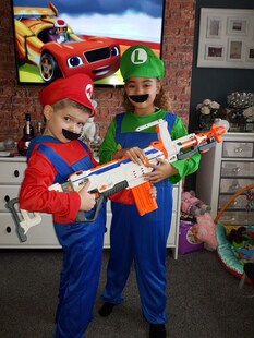 Super Mario Clothes Adults Kids Mario Bros Cosplay Costume