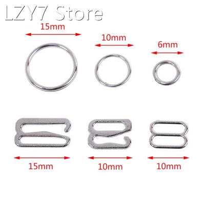 100pcs/Lot Adjustment Metal Bra Strap Adjustment Buckles Und