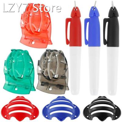 1 Set Golf Ball Marker Tool 3Pcs Golf Marker + 3Pcs Golf Lin