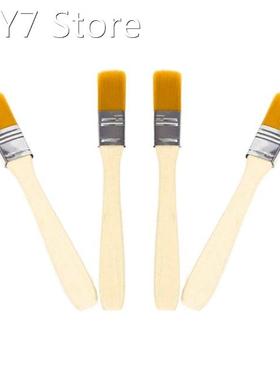 100-Piece Paint Brush Set With Wooden Handle, Brush For Clea