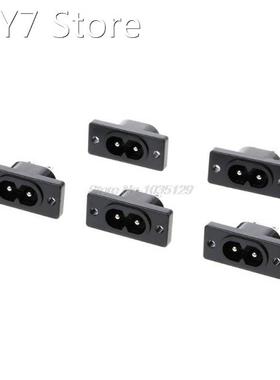 5 Pcs IEC320 C8 2 Terminal Power Plug Inlet Socket AC 250V 2