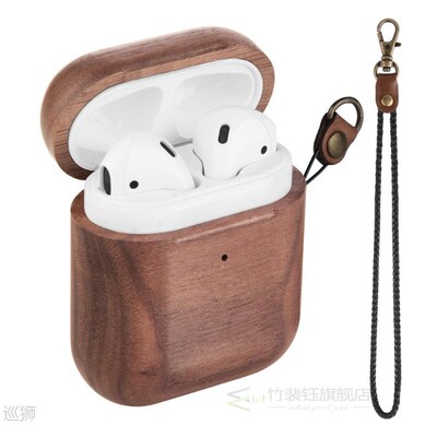 Case For Airpods 1 2 Gen Wooden Bluetooth Wireless Earphone