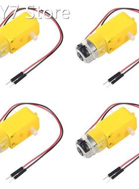 4pcs/lot TT Motor DC Gearbox Motor Dual Shaft 200RPM DC 3-6V